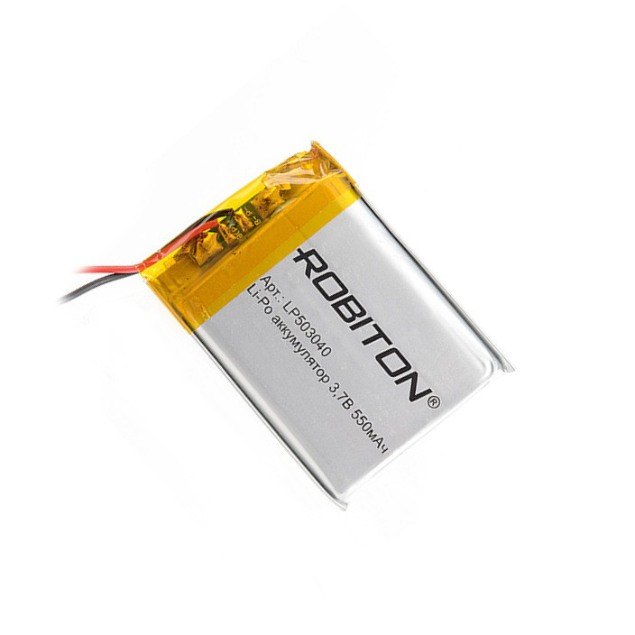 Аккумулятор Lithium Polymer  3.7В 550mAh (5х30x40мм ) 