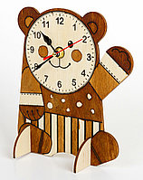 Деревянные часы своими руками Медвежонок, фото 1
