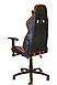 Кресло поворотное TURBO R, чёрный+красный, фото 4