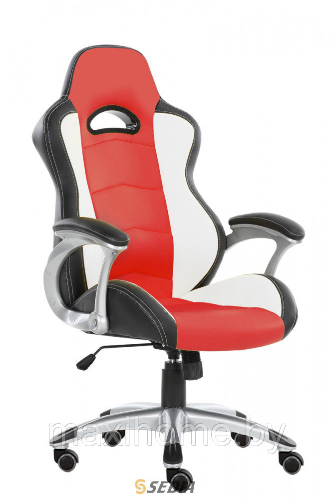 Кресло поворотное TYRRELL, ECO (черный/белый/красный/синий) - фото 2 - id-p69813399