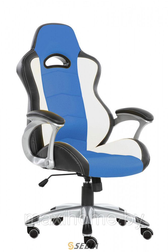 Кресло поворотное TYRRELL, ECO (черный/белый/красный/синий) - фото 7 - id-p69813399
