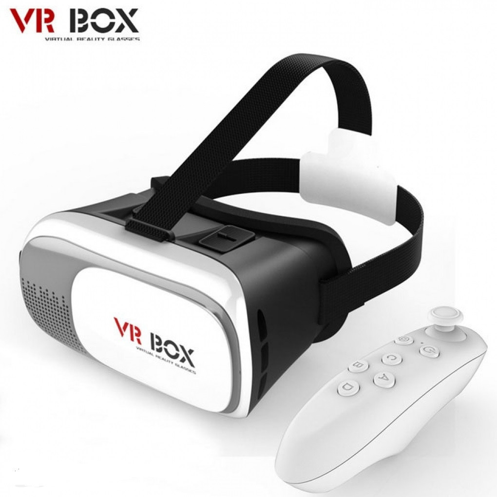 Очки виртуальной реальности VR Box 2.0 + джойстик VR Controler - фото 1 - id-p70125048