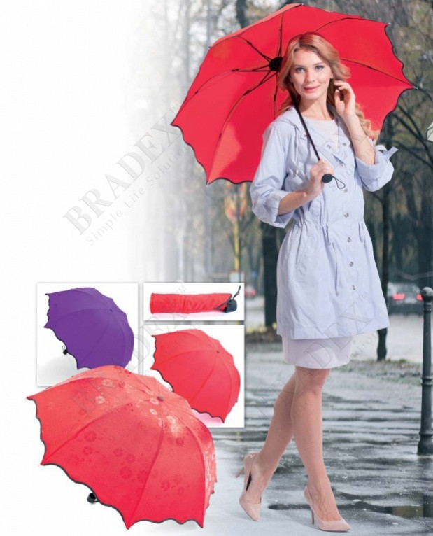 Зонт с проявляющимся рисунком, красный - фото 7 - id-p70125244
