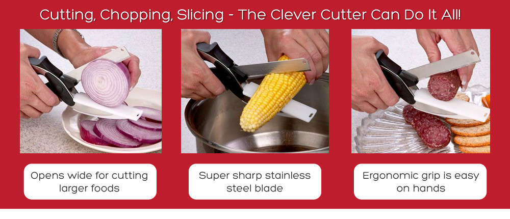 Умный нож Clever cutter - Гибрид ножа и доски для резки - фото 8 - id-p70125442