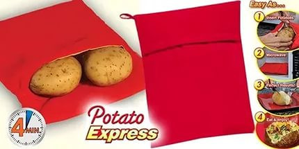 Мешок экспресс-картошка для запекания в свч за 4 мин. - фото 2 - id-p70125771