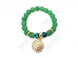 Браслет кварц зеленый