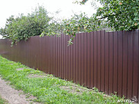 Забор под ключ из профнастила Стандарт высота 1.2 м - фото 1 - id-p70131067