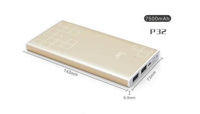 Портативное зарядное устройство 7500 mAh iwo Power Bank P32 - фото 2 - id-p70125996