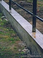 Монолитная лента (ленточный фундамент) под забор 400*200 мм