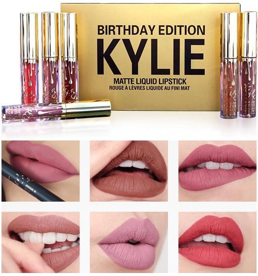 Жидкая помада KYLIE BIRTHDAY EDITION (6 оттенков)