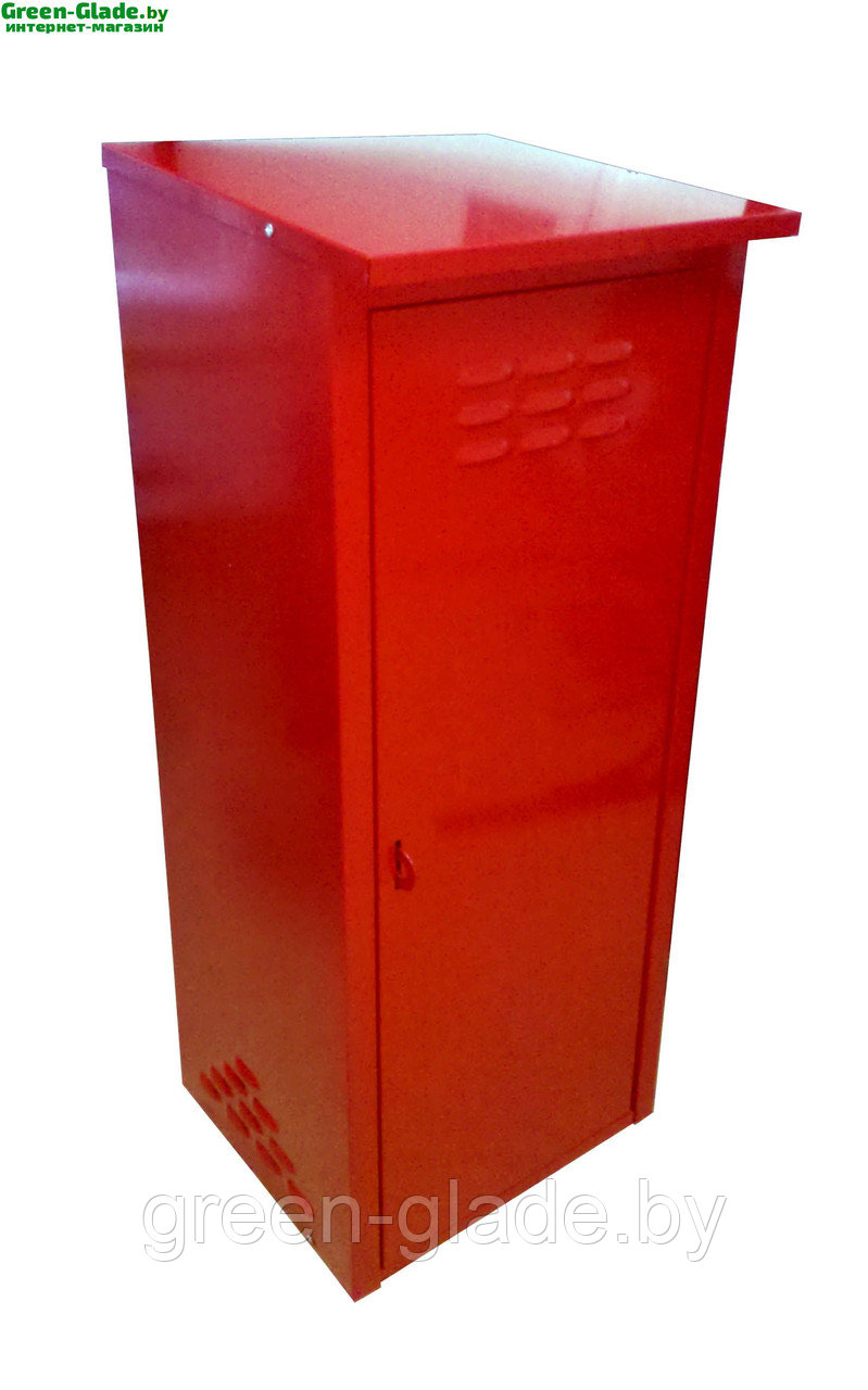 Шкаф оцинкованный для одного газового баллона 50 л (красный) - фото 1 - id-p70136117