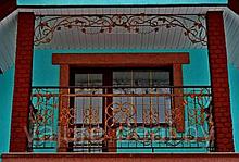 Балконное ограждение с аркой, "Вьющийся виноград"