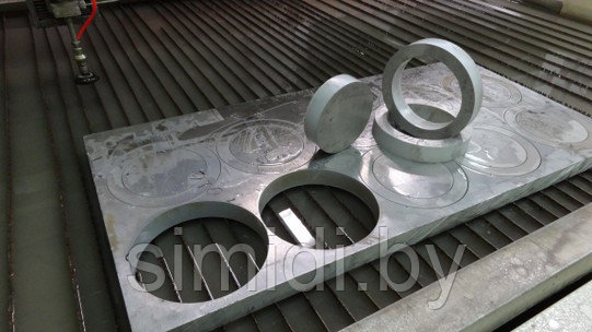 Гидроабразивная резка с компенсацией перпендикулярности