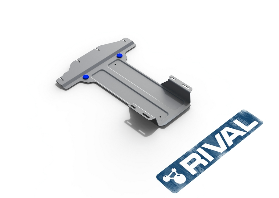 Защита КПП + крепеж, RIVAL, Алюминий, Jaguar XF 2015-, V - 2.0d(180л.с.); задний привод