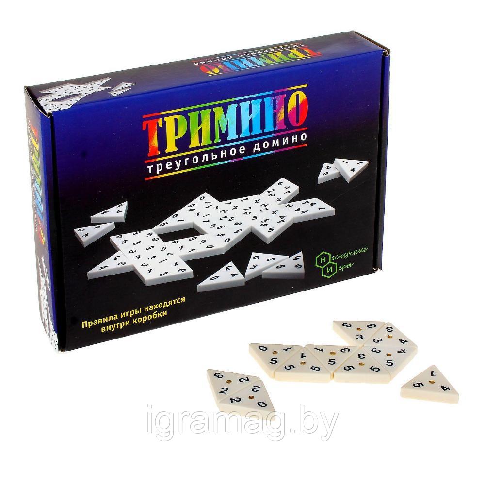 Настольная игра Бемби "Тримино" треугольное домино