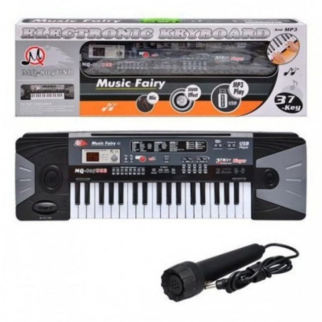 Детский синтезатор пианино ELECTRONIC KEYBOARD MQ-805 USB - фото 1 - id-p70234578