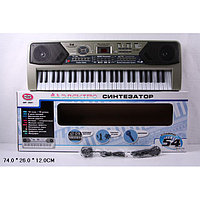 Электро синтезатор с микрофоном 54 клавиши Play Smart 0891