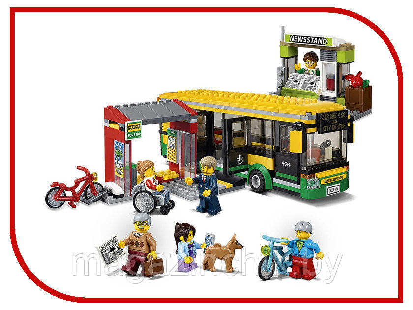 Конструктор Автобусная остановка, 19079 аналог LEGO City (Лего Сити) 60154 - фото 5 - id-p70235213