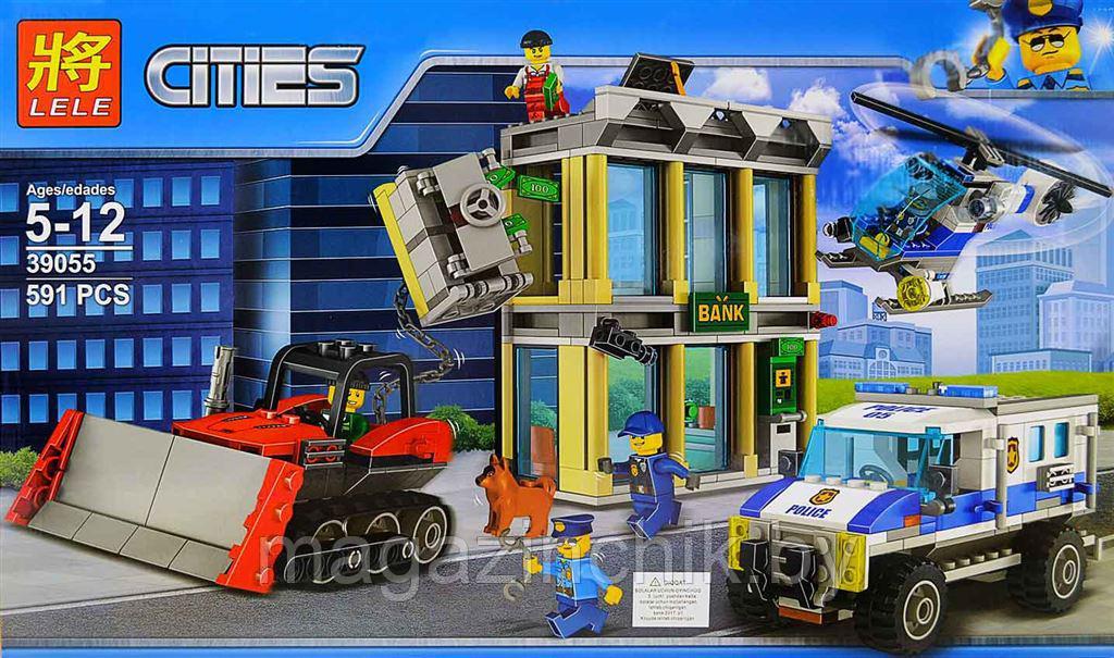 Конструктор 39055 Lele Ограбление на бульдозере, 591 деталь аналог LEGO City (Лего Сити) 60140 - фото 1 - id-p70235341