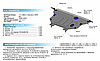 Защита картера + КПП + крепеж, АвтоБРОНЯ, Сталь, Kia Magentis 2006-2010,V - 2.0; 2.7, фото 2