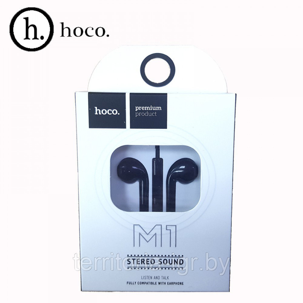 Гарнитура M1 Earphone черный Hoco