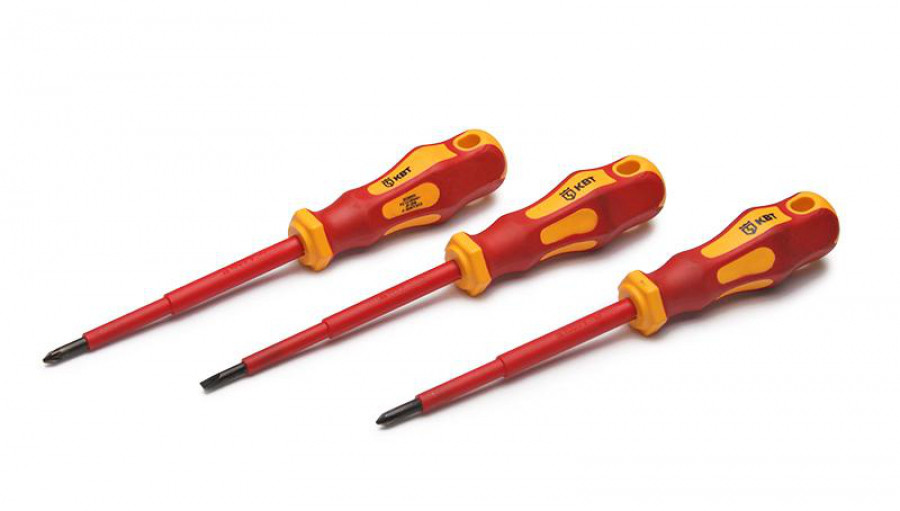Отвертка диэлектрическая "Стандарт" шлиц 5.5*125 (КВТ)