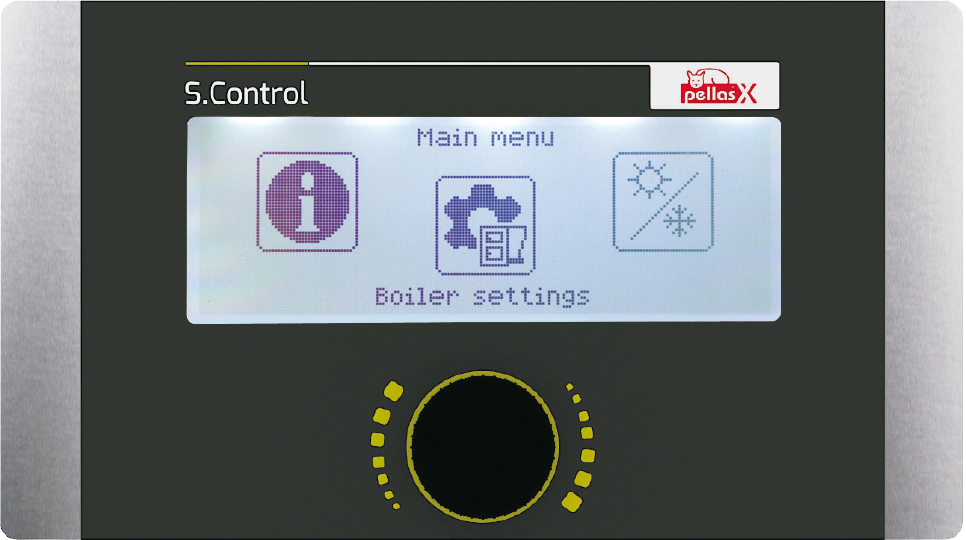 Контроллер горелки LCD Pellas-X S. Control 