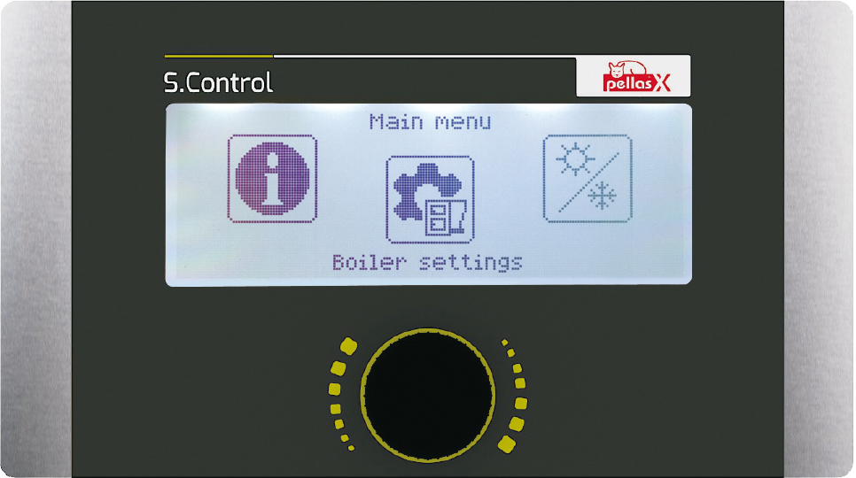 Контроллер пеллетной горелки LCD Pellas-X S. Control