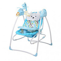 Детские качели Baby Care Butterfly 2 в 1 с сетевым адаптером blue