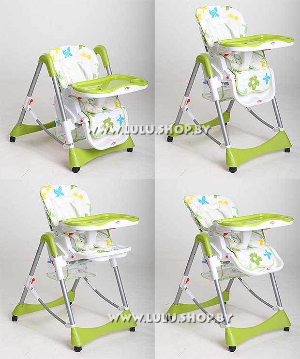 Детский стульчик для кормления с корзиной S-LINE Polly - все расцветки - фото 1 - id-p70279548