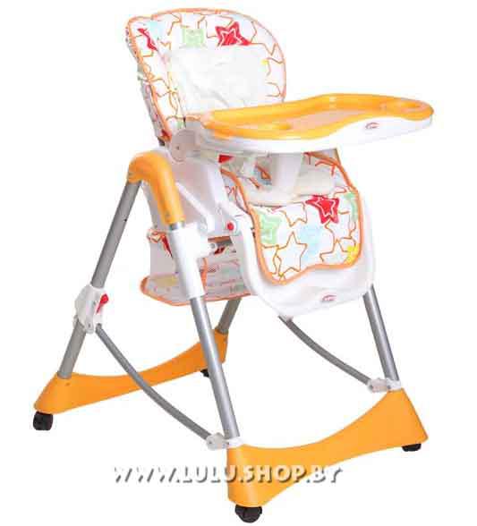 Детский стульчик для кормления с корзиной S-LINE Polly - желтый - фото 1 - id-p70279556