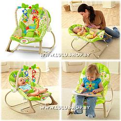 Детский шезлонг Fisher-Price CBF52 Веселые обезьянки из тропического леса