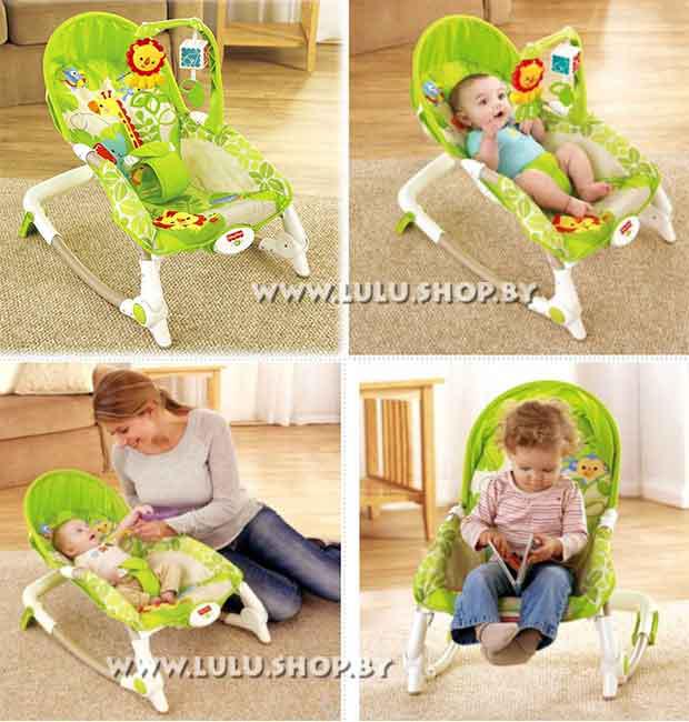 Шезлонг - кресло - качалка Fisher-Price Newborn-to-Toddler X7047 - фото 1 - id-p70279702