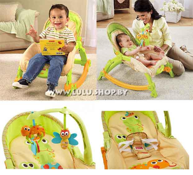 Детский шезлонг- кресло - качалка 2в1 Fisher-Price Newborn-to-Toddler T2518 - фото 1 - id-p70279707