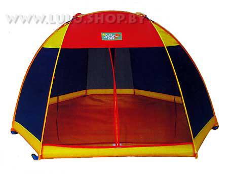Игровой набор большой домик-палатка с шарами (6004N) - 150х150 см - фото 1 - id-p70279973