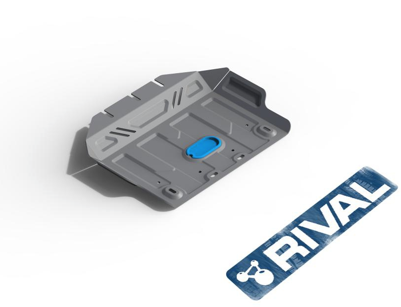 Защита картера + комплект крепежа, RIVAL, Алюминий, Lexus GX 2009-2013-, V - фото 2 - id-p70332738