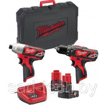 Набор Milwaukee М12 ВPP2В-421С (Li-Ion2Ач/4Ач)