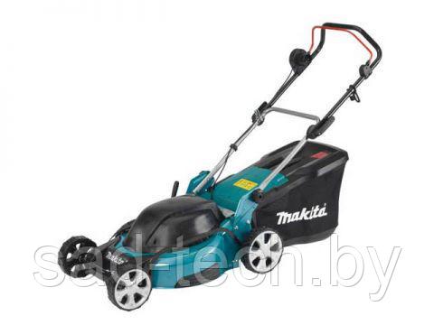 Газонокосилка электрическая MAKITA ELM 4612 (1800 Вт, шир.46 см, выс. 20-75 мм, стальн. корпус, мульчир., - фото 1 - id-p70333973