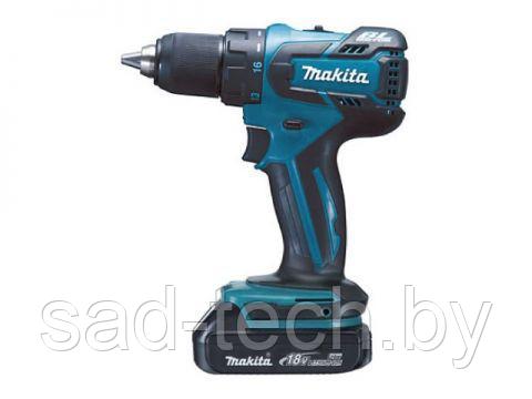 Аккум. дрель-шуруповерт MAKITA DDF 459 SYE в чем. (18.0 В, 2 акк., 1.5 А/ч Li-Ion, 2 скор., 45 Нм, шурупы до 8 - фото 1 - id-p70337839