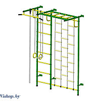 Детский спортивный комплекс Пионер-С4Л зелено-желтый