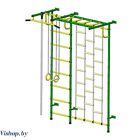 Детский спортивный комплекс Пионер-С4Л зелено-желтый