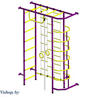 Детский спортивный комплекс Пионер-9Л пурпурно-желтый