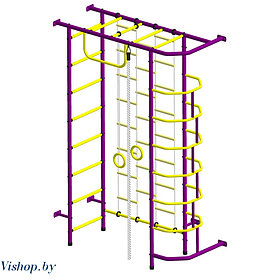 Детский спортивный комплекс Пионер-9Л пурпурно-желтый