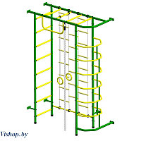 Детский спортивный комплекс Пионер-9Л зелено-желтый