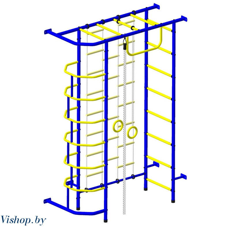 Детский спортивный комплекс Пионер-9Л сине-желтый