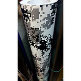 Пленка виниловая камуфляж черно-белый пиксель, фото 2