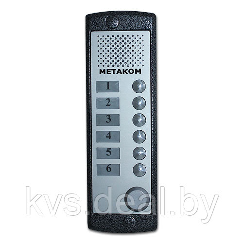 Блок вызова домофона МЕТАКОМ MK6-X-RF 4-х проводная схема Commax - фото 1 - id-p70485851