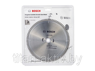 Диск пильный 254х30 мм 96 зуб. универсальный ECO ALUMINIUM BOSCH ( твердоспл. зуб)