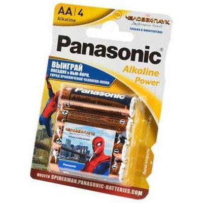 PANASONIC Alkaline LR6 4BP (БЛИСТЕР) Эл. питания