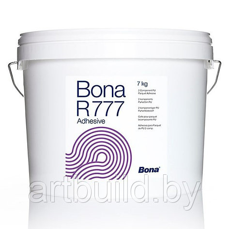 Паркетный реактивный полиуретановый клей Bona R-777 (двухкомпонентный) 14 кг., фото 2